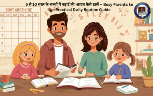 5 से 10 साल के बच्चों में पढ़ाई की आदत कैसे डालें